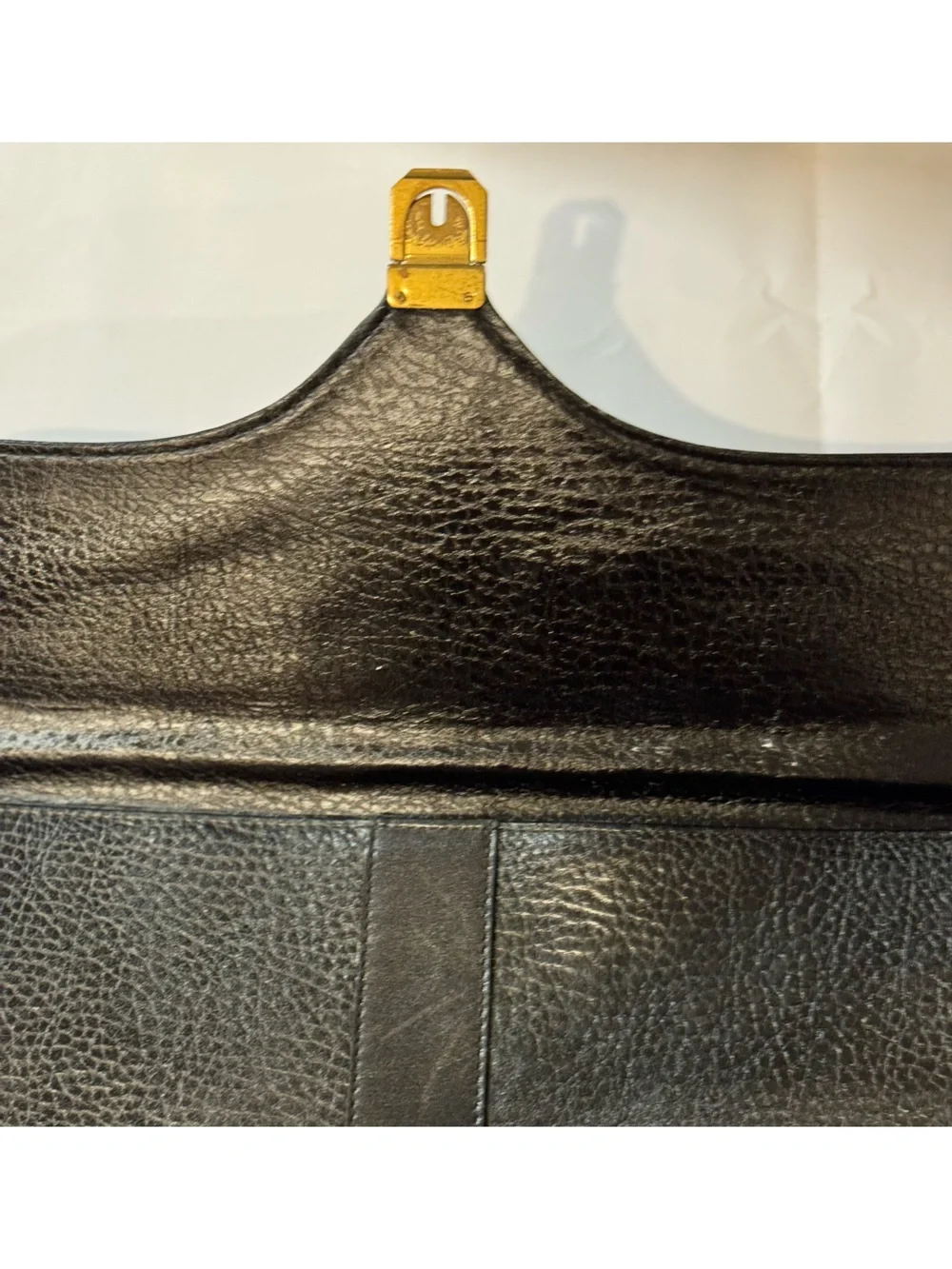 Burberry Black Leather Briefcase